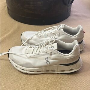 On Running White Athletic Shoes with Cloudtec